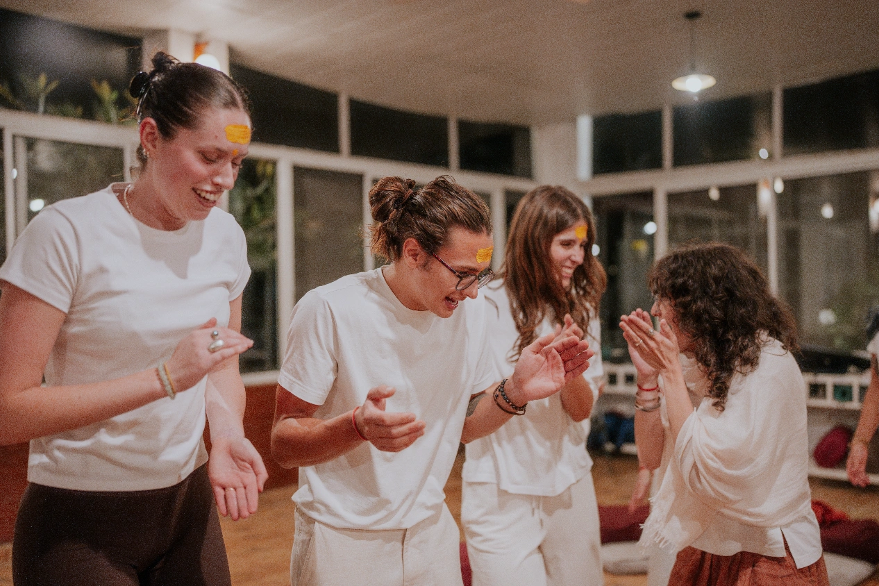 Happy students of yoga ttc